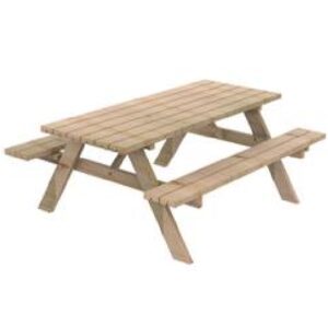 mesa de madera picnic