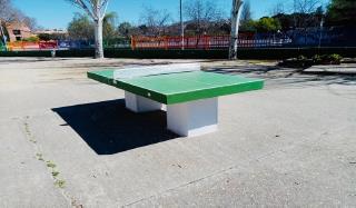 Mesa ping-pong de hormigón prefabricada